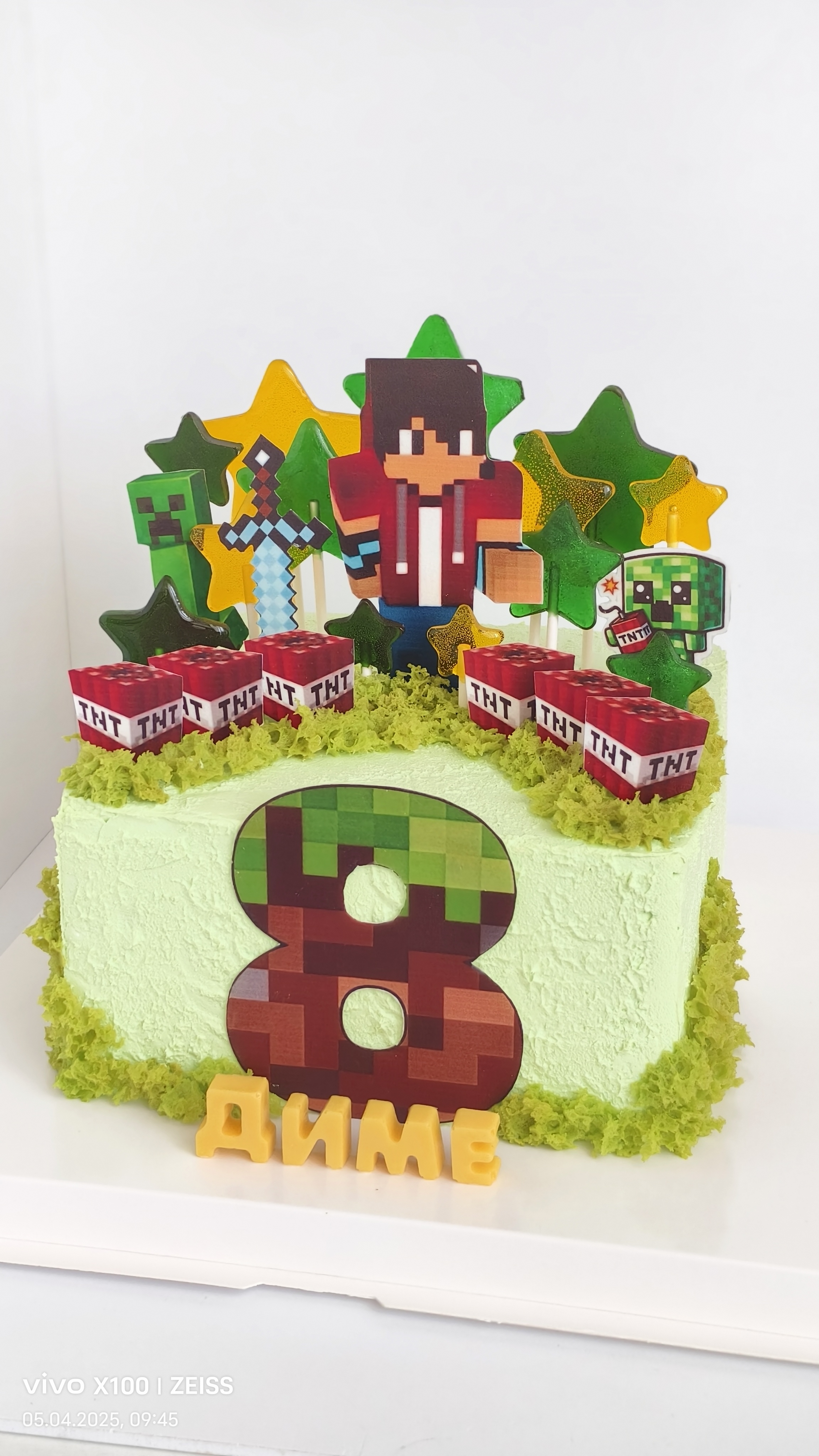В стиле Майнкрафт - торт на заказ в Астане